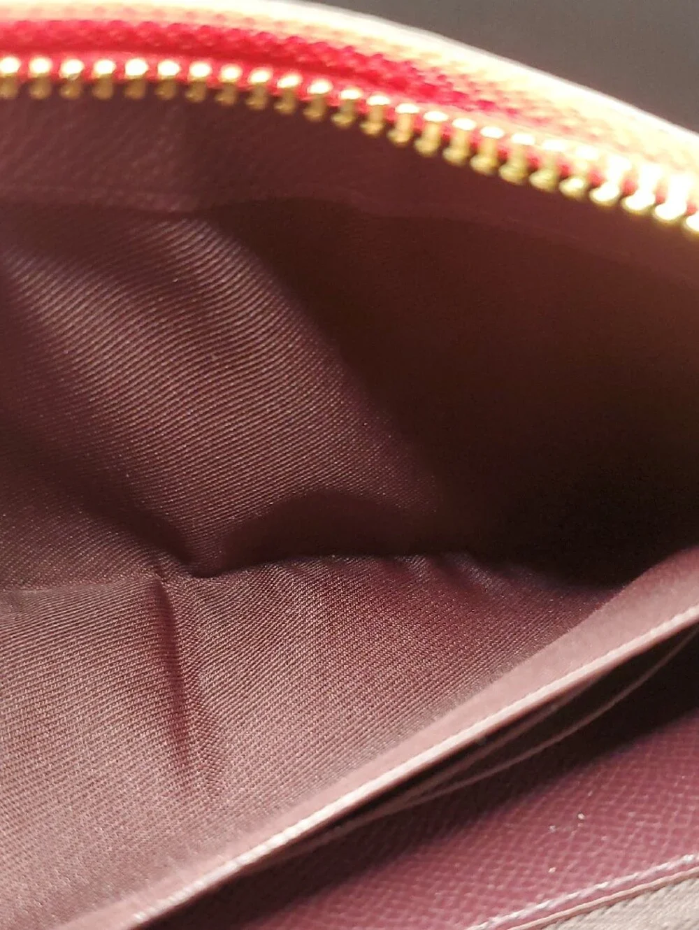 Coach Pink Two-Tone With Red Zip-Around Wallet